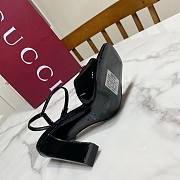 Gucci Women's Leather Signora Sandals Block Heel Straps 9.5cm - 4