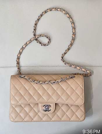 Chanel flap bag beige size 25cm