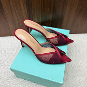 Andrea Wazen red heels 8.5cm - 1