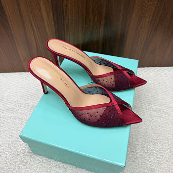 Andrea Wazen red heels 8.5cm