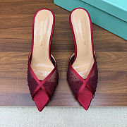Andrea Wazen red heels 8.5cm - 6