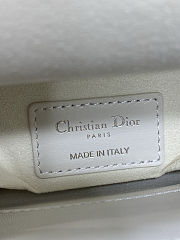 Dior Dioramour Mini Lady Bag with Chain white size 17cm - 5