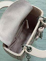 Dior Dioramour Mini Lady Bag with Chain pink size 17cm  - 5