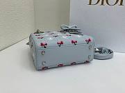 Dior Dioramour Mini Lady Bag with Chain blue size 17cm  - 6