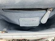 Dior Dioramour Mini Lady Bag with Chain blue size 17cm  - 5