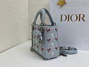 Dior Dioramour Mini Lady Bag with Chain blue size 17cm  - 3