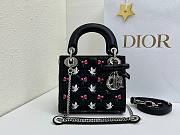 Dior Dioramour Mini Lady Bag with Chain black size 17cm - 1