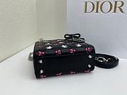 Dior Dioramour Mini Lady Bag with Chain black size 17cm - 6