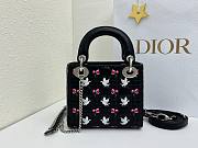 Dior Dioramour Mini Lady Bag with Chain black size 17cm - 4