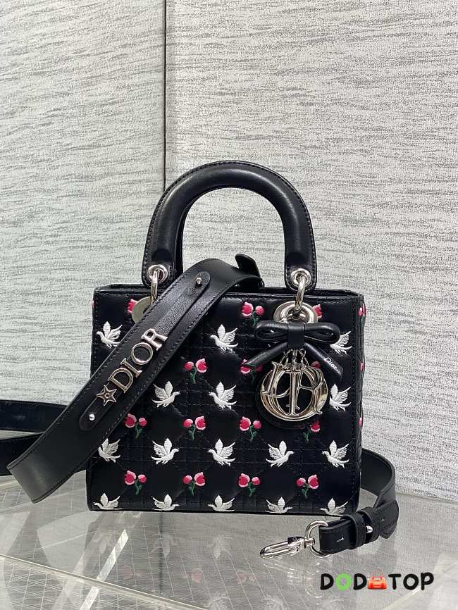 Dior Dioramour lady ABC blạck bag size 20x8x17cm - 1