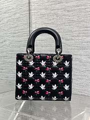 Dior Dioramour lady ABC blạck bag size 20x8x17cm - 5
