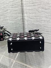 Dior Dioramour lady ABC blạck bag size 20x8x17cm - 3
