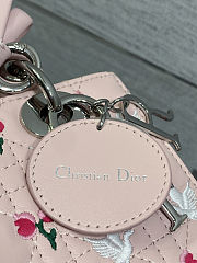 Dior Dioramour lady ABC pink bag size 20x8x17cm - 3