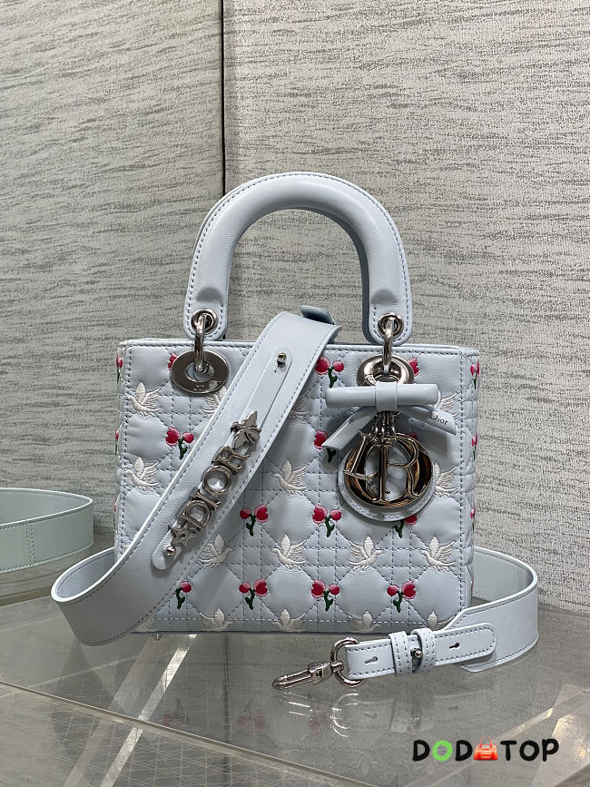Dior Dioramour lady ABC blue bag size 20x8x17cm - 1