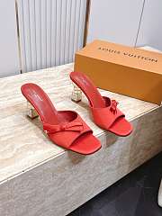 LV Cube Mules red 6.5cm - 1