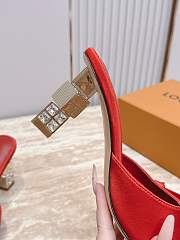 LV Cube Mules red 6.5cm - 4