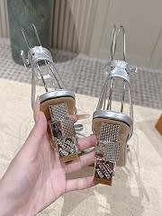 LV Cube Sandals silver 6.5cm - 2