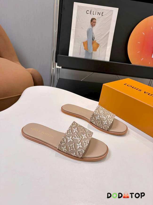 LV Lily Flat Mules - 01 - 1