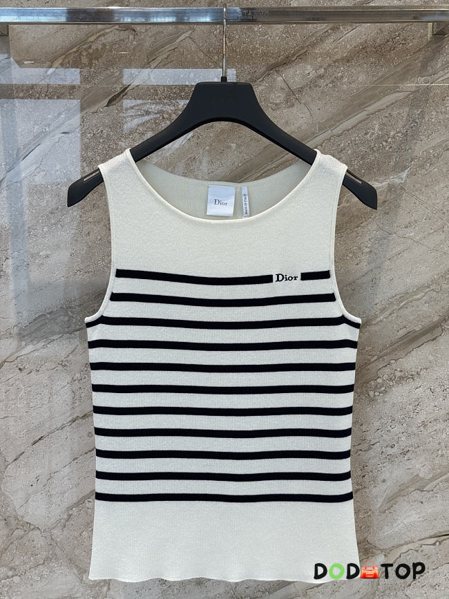 Dioriviera Dior Marinière Sleeveless Sweater - 1