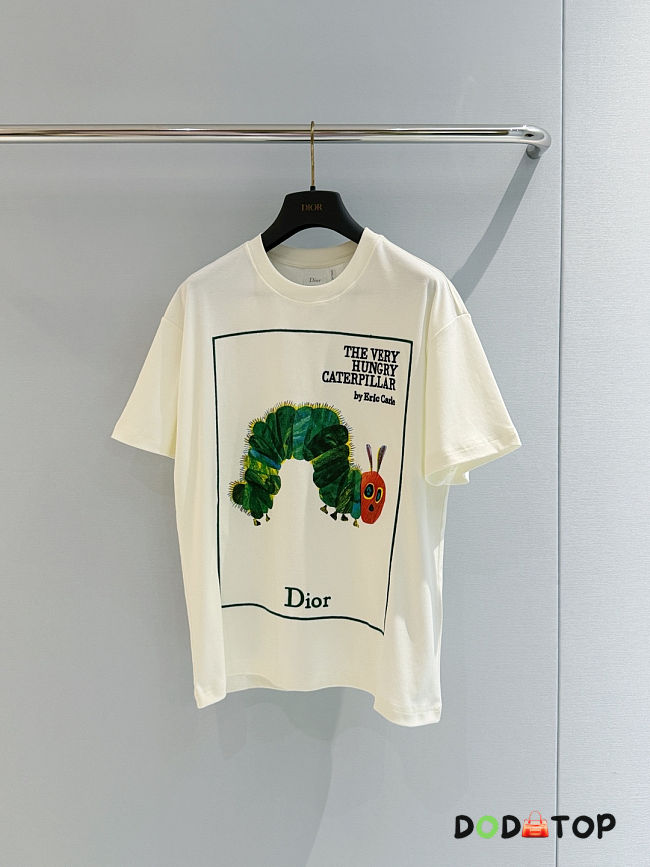Dior Oversized Embroidered Book Cover T-Shirt - 1