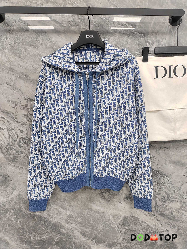 Dior Dioriviera Zipped Cardigan with Hood - 1
