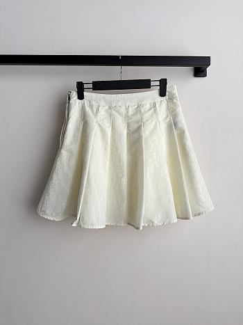 Dior Pleated Miniskirt white 
