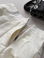 Dior Pleated Miniskirt white  - 6