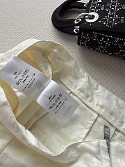 Dior Pleated Miniskirt white  - 3
