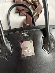 Hermes birkin Box Leather black bag size 30x22x16cm - 2