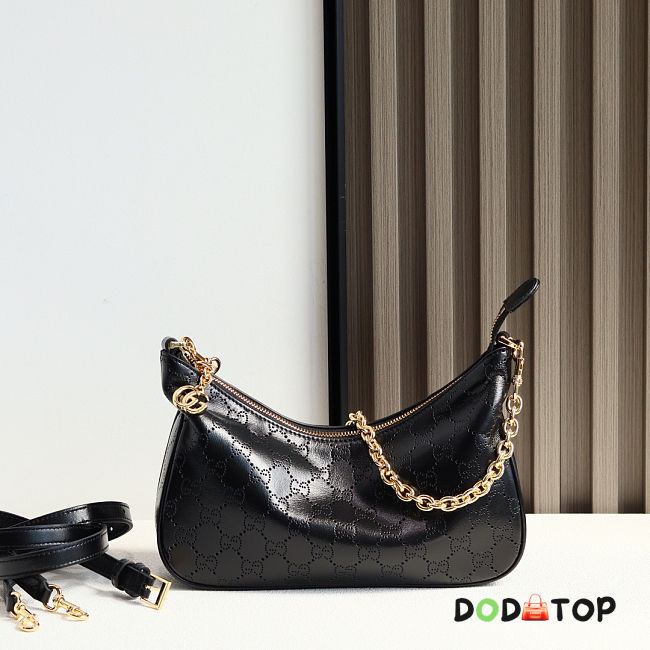 Gucci Lady Lunetta Chain shoulder bag black size 24x15x5cm - 1