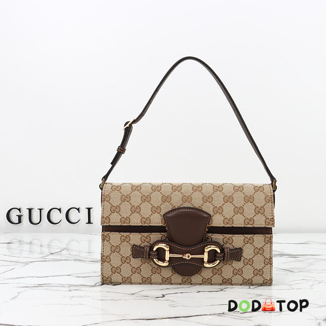 Gucci Horsebit Ristretto medium shoulder bag size 2614.5×4.5cm - 1