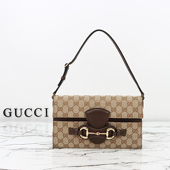 Gucci Horsebit Ristretto medium shoulder bag size 2614.5×4.5cm