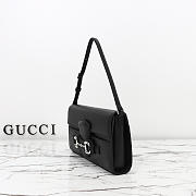 Gucci Horsebit Ristretto medium shoulder bag black size 2614.5×4.5cm - 4