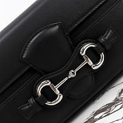 Gucci Horsebit Ristretto medium shoulder bag black size 2614.5×4.5cm - 2