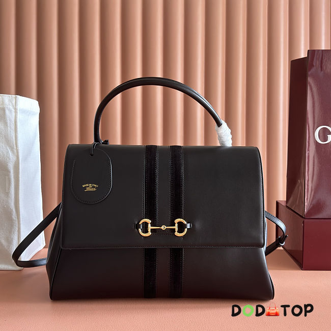 Gucci Paparazzo top handle bag black size 37x29x13cm - 1