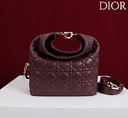 Dior Toujours Hobo Bag Dark red size 24x27x9cm - 1