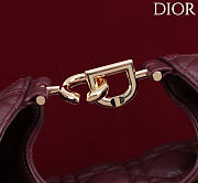 Dior Toujours Hobo Bag Dark red size 24x27x9cm - 6