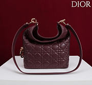 Dior Toujours Hobo Bag Dark red size 24x27x9cm - 5