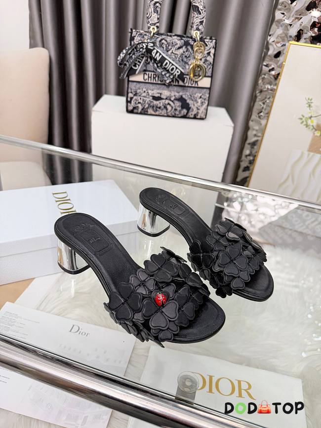 Dior Bloom Heeled Slide black  - 1