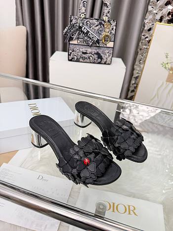 Dior Bloom Heeled Slide black 