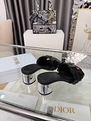 Dior Bloom Heeled Slide black  - 6