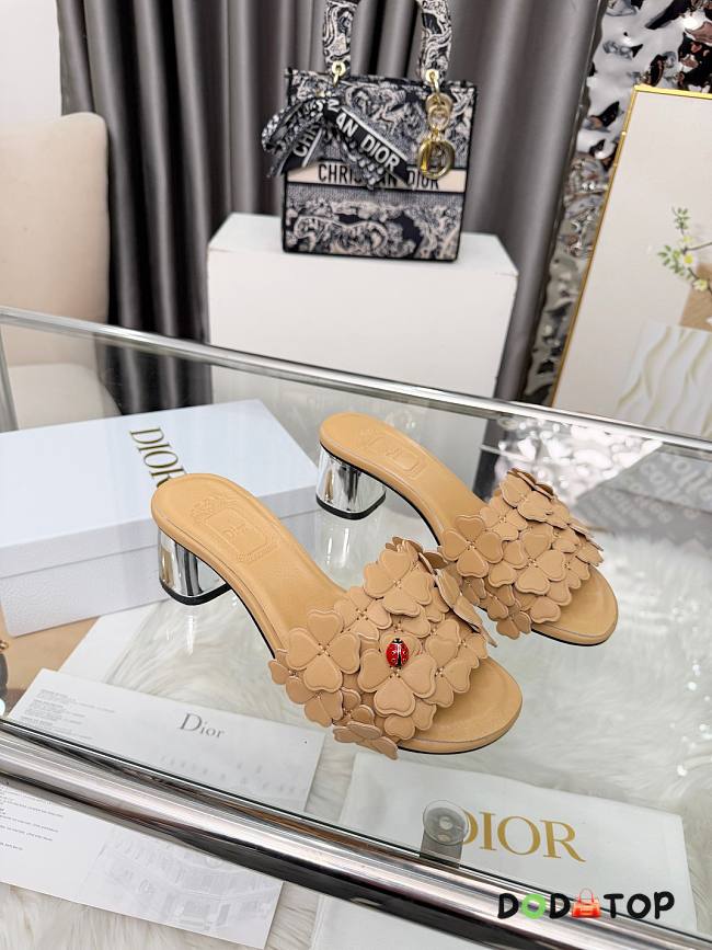 Dior Bloom Heeled Slide beige  - 1