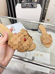 Dior Bloom Heeled Slide beige  - 5