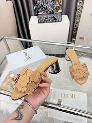 Dior Bloom Heeled Slide beige  - 4
