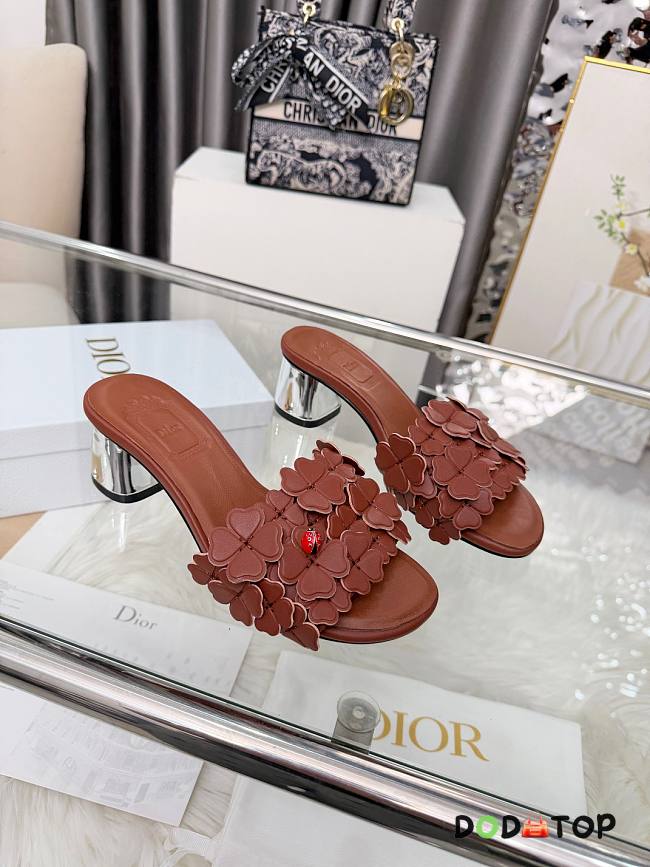 Dior Bloom Heeled Slide brown - 1