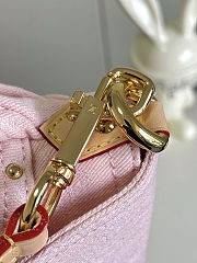 Louis Vuitton Sunset Pink Denim Shoulder Bag size 18x3x27 - Code Kayla for 25% off - 3