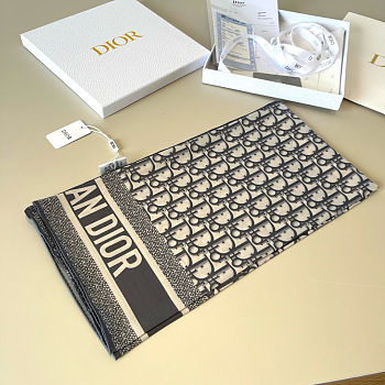 Dior scarf gray women's