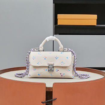 Louis Vuitton Nano Madeleine Link Quartz bag size 12.5 x 6 x 21cm
