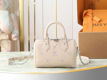 Louis Vuitton Speedy Bandoulière 20 Link Quartz bag size 20.5 x 13.5 x 12