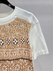 Louis Vuitton Woven Print Front Knit Top  - 4